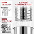 thumbnail image 4 of Freidora Profunda Pipopa 50QT Acero Inoxidable para Cocina Exterior 110V, 4 of 8