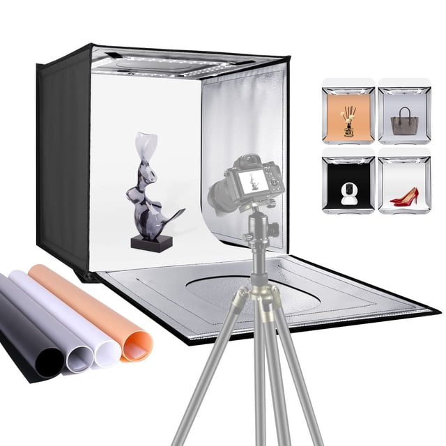 Caja de luz Neewer para estudio fotográfico, 16 x 16 cm, con 80 luces LED