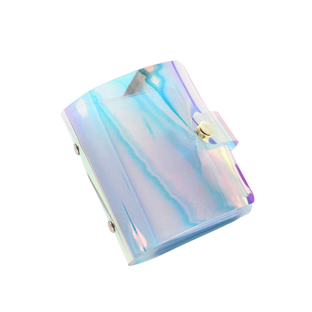Álbum de fotos de cámara instantánea de PVC, reemplazo elegante portátil, soporte de sello de botón a presión transparente, accesorios para Almacenamiento y organización del hogar 4 pulgadas Bewildely HA073883-02