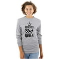 thumbnail image 3 of Educated Black Queen Empowered Women Plus Size Long Sleeve Graphic Tee Brisco Brands 3X, 3 of 4