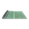 thumbnail image 2 of Ahgly Company Indoor Round Abstract Light Blue Modern Area Rugs, 6' Round, 2 of 4