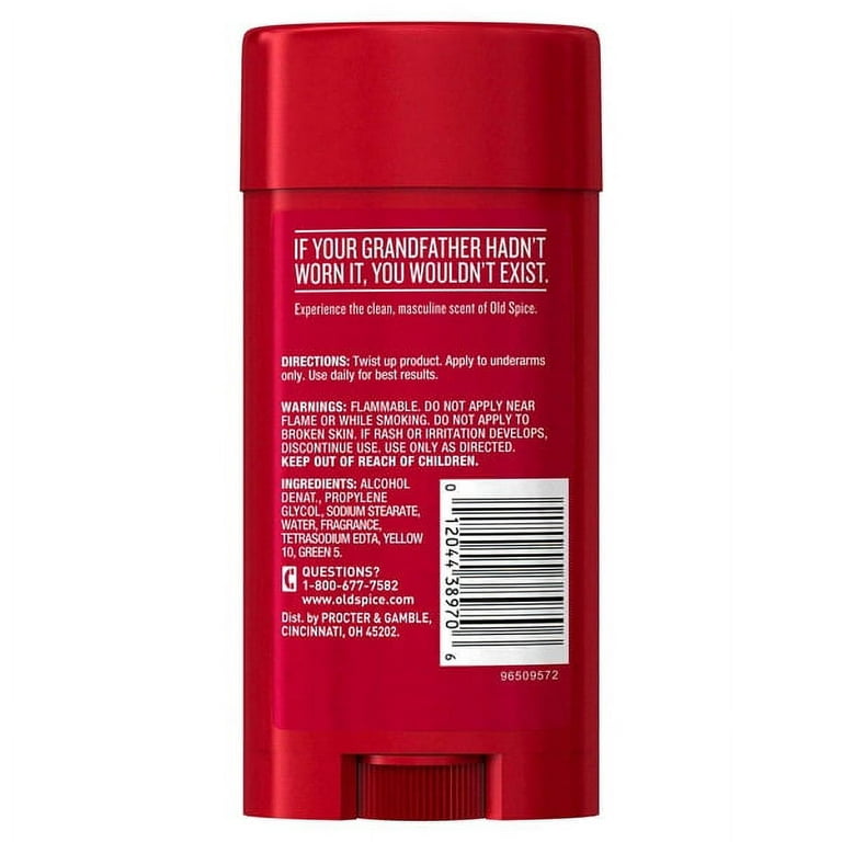 Old Spice Classic Original Scent Deodorant for Men, 3.25 oz, Pack