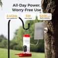 thumbnail image 5 of TT Nature Smart Hummingbird Feeder with Camera, Solar Powered, AI Bird Identification, Cloud Storage, Instant App Alerts, CCPA Compliant, Outdoor Hanging Feeder, 20 oz, 5 of 7
