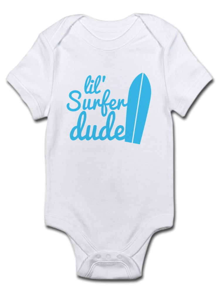Custom Baby Bodysuit Surf Sport Surfing Funny Cotton Boy & Girl Baby Clothes