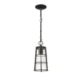 thumbnail image 2 of 1 Light Outdoor Chain Mount Hanging Lantern In Outdoor Style-13.25 Inches Tall And 6 Inches Wide Z-Lite 591Chm-Bk, 2 of 5