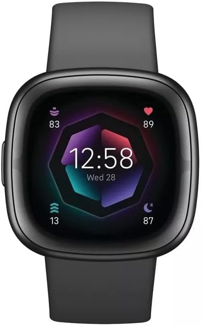 Restored Fitbit Sense 2 Fitness Smartwatch (WiFi) Graphite Aluminum (Refurbished)