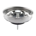 thumbnail image 4 of Kitchen Sink Plug Stopper Filter Sink Strainer for Standard 3-1/2 inch Drain Argent, 4 of 8