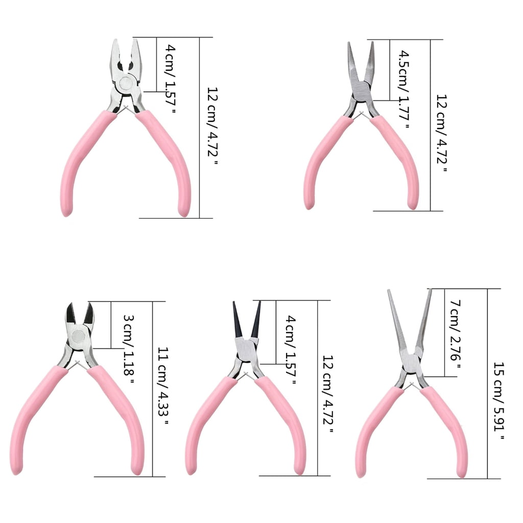 MOMOJIA Mini Jewellery Pliers Set 9 Pieces Jewellery Pliers Jewelry Hand Tool for DIY