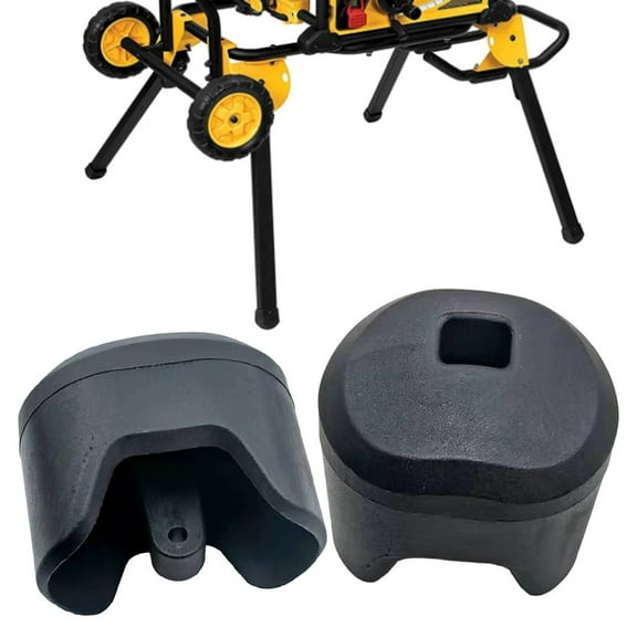 2-Pack Black Rubber Table Saw Foot Pads for DWX723 DWX724 DE7023 DE7033 Miter Saw Stands