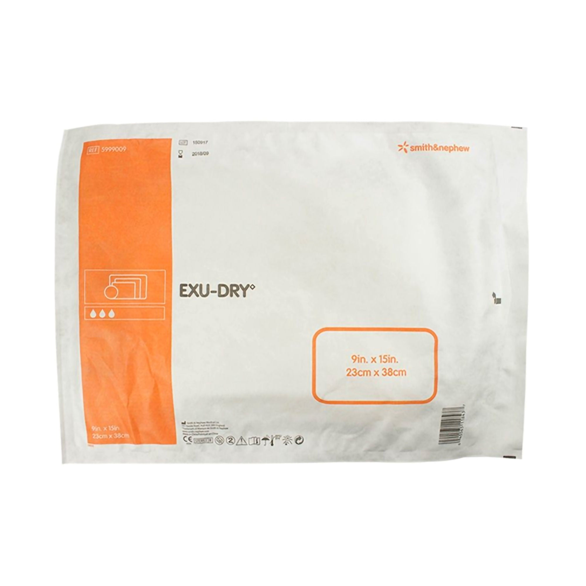EXU-DRY Anti-Shear Sterile Super Absorbent Dressing Rectangle 9 x 15" 5999009 1 EA