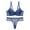 Blue, variant on Honeeladyy Women's Solid Lace Push up Bra Set Halloween Gifts for Wife #Nb-M