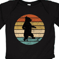 thumbnail image 4 of Inktastic Skateboard Bear Retro Sunset Boys or Girls Long Sleeve Baby Bodysuit, 4 of 5