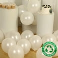 thumbnail image 4 of Efavormart 50 Pack White Biodegradable Balloons, Eco-friendly Thickened Extra Strong Latex Helium Party Balloons - 12", 4 of 9