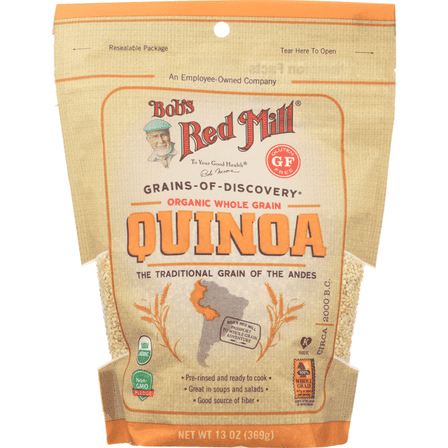 Bob's Red Mill Organic Whole Grain Quinoa - Case of 6 - 13 OZ