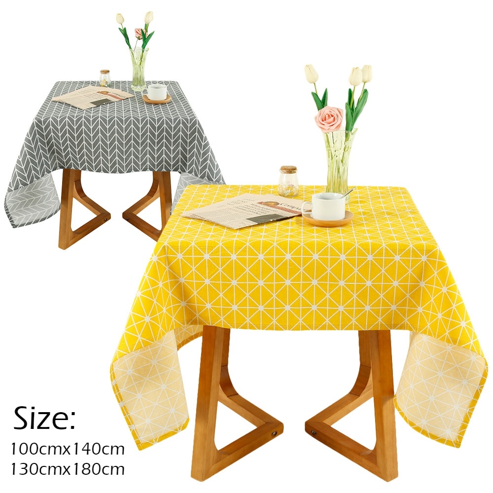 Table Cloth Rectangle Table Cover Kitchen Tablecloth Waterproof Oilproof Stainresistant