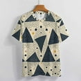 thumbnail image 4 of Abstract Triangle Pattern T Shirts Streetwear T-Shirt Female ShortSleeve Elegant Over Tees Clothing, 4 of 6