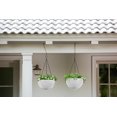 thumbnail image 6 of Keter Hanging Rattan Resin Planter Set of 2, White, 6 of 9