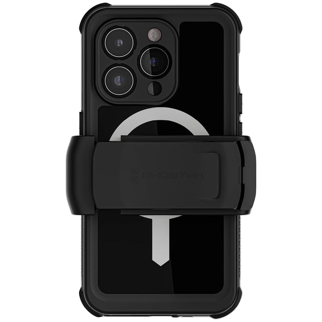Funda GHOSTEK Nautical Clip para iPhone 15 PRO Negra MagSafe