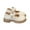 Beige, variant on Pisexur Girls Mary Jane Shoes Ankle Strap Ballet Flats Toddler Little Kid Dress Shoes for Wedding Sparkly Birthday Party or School Daily Dress Up 3-11T
