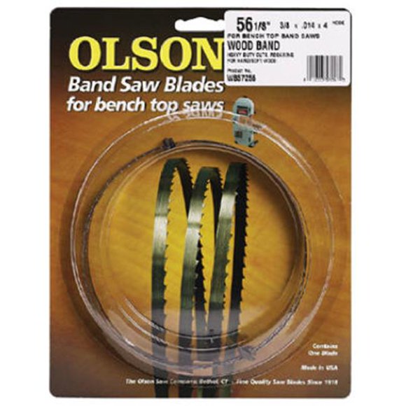 Olson Saw 55356 6 TPI. Bench Top Band Saw Blade - 0.25 Wide x 56.12 Long in.