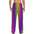thumbnail image 3 of Sigee Animal Paw Rainbow Print Men's Pajama Pants - Soft Lounge Sleep Bottoms with Elastic Waistband and Pockets-X-Large, 3 of 9