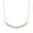 Ruby-Rose Gold Vermeil Plated, variant on 1/6 Ct Natural Diamond Curved Bar Necklace in Sterling Silver| Bar Necklace for Women