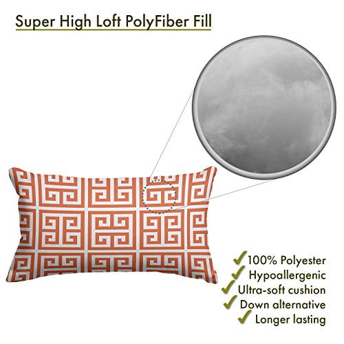 Majestic Home Goods Orange Towers Indoor / Outdoor Small Throw Pillow 20" L x 5" W x 12" H