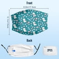 thumbnail image 4 of Cute Bichon Frise Dog Graphic Printed Cloth Face Masks Reusable Washable Adjustable for Child (5 PCS), 4 of 5