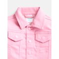 thumbnail image 2 of Wonder Nation Baby Girls Denim Jacket with Long Sleeves, Sizes 0/3M-24M, 2 of 3