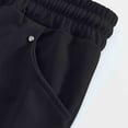 thumbnail image 5 of Ohufall Men's Casual Pants Plus Size Comfy Relaxed Fit Elastic Waist Drawstring Trousers Fashion Solid Pocket Straight Leg Pants, 5 of 8