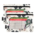 thumbnail image 2 of 2 Pack Flip Folders with Clear PVC Window Binder Pouches 3-Ring Binder Organizer for Office & Home Dog Head and Paw Prints, 2 of 6