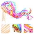 thumbnail image 2 of MasteelfCA 10pcs Wedding Fairy Sticks Party Ribbon Sticks Party Favors Random Color, 2 of 8