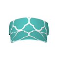 thumbnail image 2 of ZICANCN Sun Visors Hat for Women and Men, Green Teal Quatrefoil Beach Hats, Sports Hat for Golf Tennis Running, 2 of 7