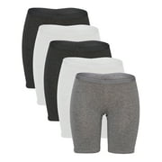 B2BODY Women's Panties Stretch Cotton 6.5" Boxer Briefs Underwear Multi-Pack