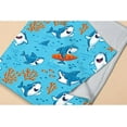 thumbnail image 5 of Underwater World with Funny Sharks Flannel Blanket Super Soft and Warm for Household,Bed Blankets Cozy, Shaggy, Lightweight for Couch Bed Sofa 40 x 30 inch for pet, 5 of 6