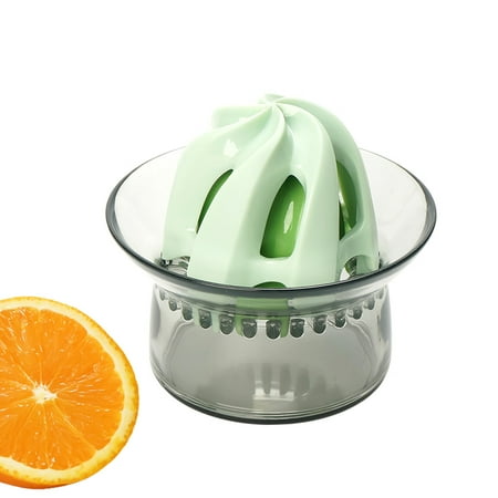 

Citrus Squeezer | Manual Lemon Orange Juicer | Hand Squeezer Rotation Press for Lemons Oranges Grapefruit Compact Kitchen Tool Dishwasher Safe Green