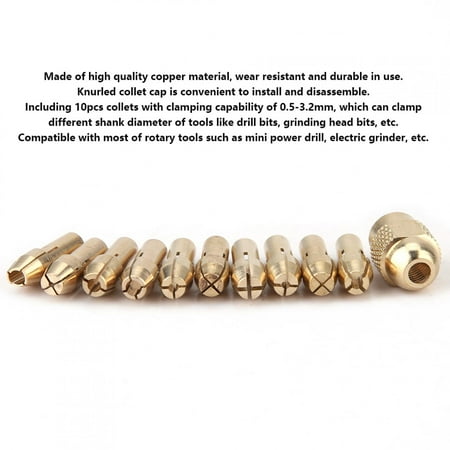 

LAFGUR Copper Collet Drill Collet For Mini Power Drill Electric Grinder