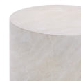 thumbnail image 3 of Safavieh Tina Cylinder Outdoor Polystone End Table, Off-White, 3 of 7