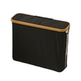 thumbnail image 1 of Inteprter Almacene 12 rollos de pañuelos con facilidad en una cesta de almacenamiento de gran capacidad, cesta para la ropa sucia Almacenamiento y organización del hogar negro, 1 of 6