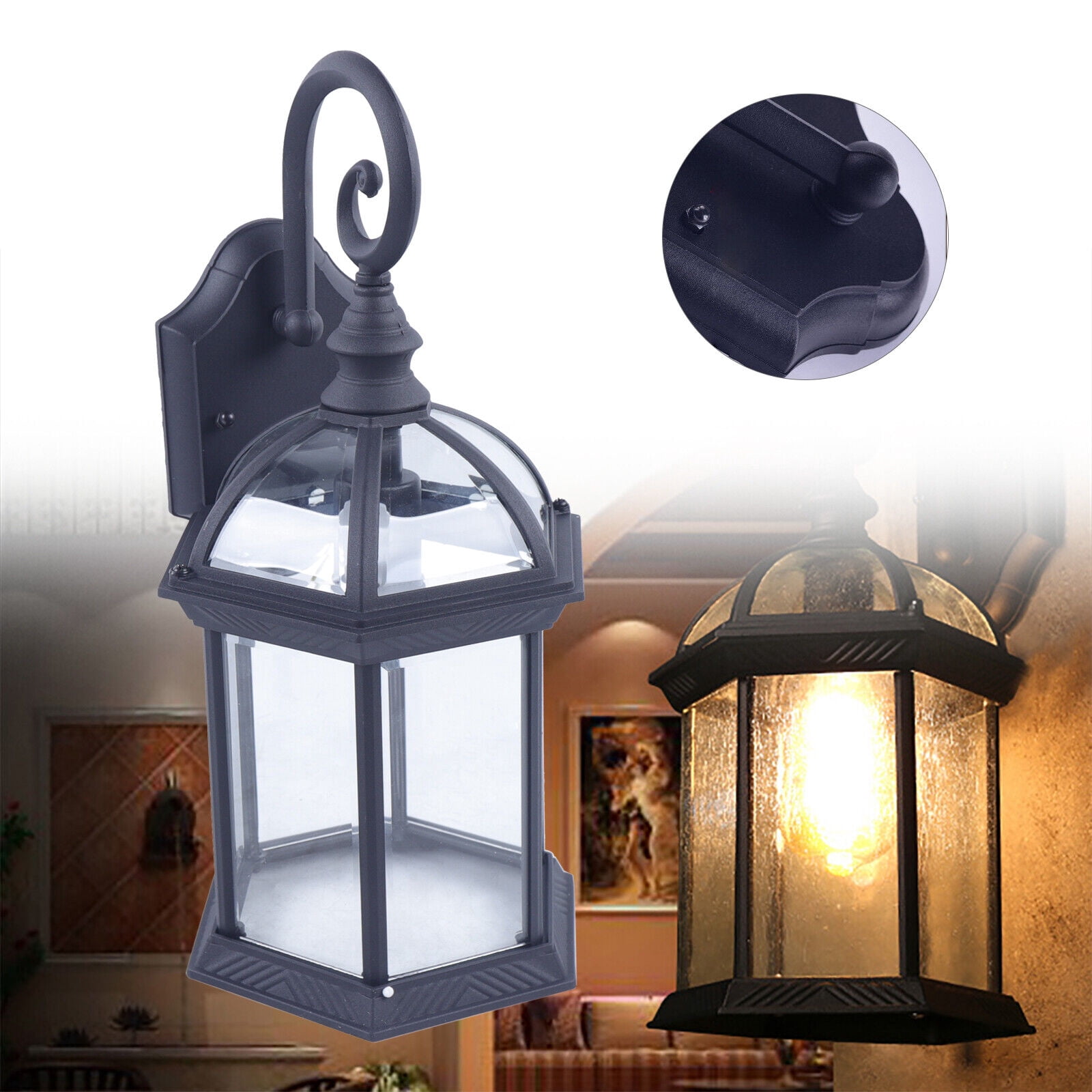 Outdoor Porch Lights Wall Light Fixtures Exterior Wall Lantern Waterproof Sconce for Hallways, Patios