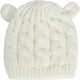 thumbnail image 2 of Ficarrico Gorros de otoño e invierno para niños, niños y niñas, gorros de lana, blanco M, aptos para 2-6 meses, 2 of 3