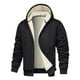 thumbnail image 1 of Ceisia Men's Warm Sherpa Lined Full-Zip Hoodie Jacket with Drawstring Gift, 1 of 3