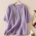thumbnail image 2 of Active Tops Women Athletic V Neck Shirts Women Long Sleeve T Shirt Women Swim Tee Tops Loose Womens Short Sleeve Athletic Tops Womens Compression Shirts Long Sleeve Shirts for Purple XXL, 2 of 9
