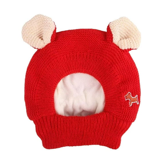 SharkTRUE Dog Ear Muffs Noise Protection Pet Ears Covers Knitted Hat Anxiety Relief Winter Earmuffs Dog Dogs Large Xmas For Medium Warm