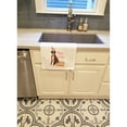 thumbnail image 3 of Natural Eared Red Fawn Boxer Easter White Kitchen Towel Set of 2 Dish Towels 19 in x 28 in, 3 of 3