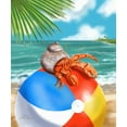 thumbnail image 2 of Warren, Shari 15x17 White Modern Wood Framed Museum Art Print Titled - Beach Friends - Hermit Crab, 2 of 4