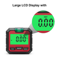 thumbnail image 2 of Mini Digital Protractor Inclinometer Electronic Goniometer Red, 2 of 7