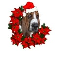 thumbnail image 2 of CafePress - Basset With Christmas Hat And Poinse Throw Blanket - Soft Fleece Throw Blanket, 50"x60" for All Ages, 2 of 4