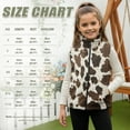 thumbnail image 6 of Xoenoiee Brown Cow Pattern Toddler Girls Vest Warm Winter Jacket with Full Zip, Lightweight Sleeveless Coat Stand Collar Warm Vest for Kids Teens, 9-10 Years, 6 of 7