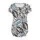 thumbnail image 5 of ICHUANYI Clearance Women's Casual Short Sleeve Open Button Round Neck Loose Fit Pleated Tunic Shirt Blouse Tops(Gray, XL) ICHUANYI WER2023081400307, 5 of 6
